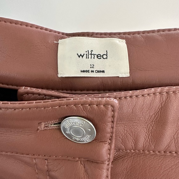 Aritizia/Wilfred Melina High-waisted Vegan Leather pants - Picture 2 of 4